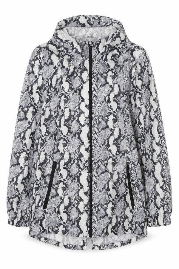 d.e.t.a.i.l.s Women's Animal Print Windbreaker Jacket M