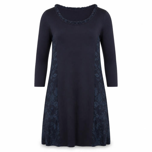 Capri Women's Black Floral Shift Dress Size 12