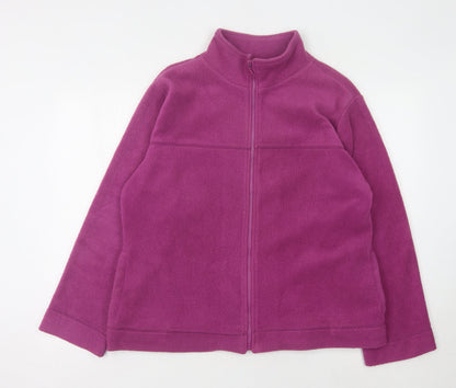 Active Women's Purple Fleece Jacket Size 18-20