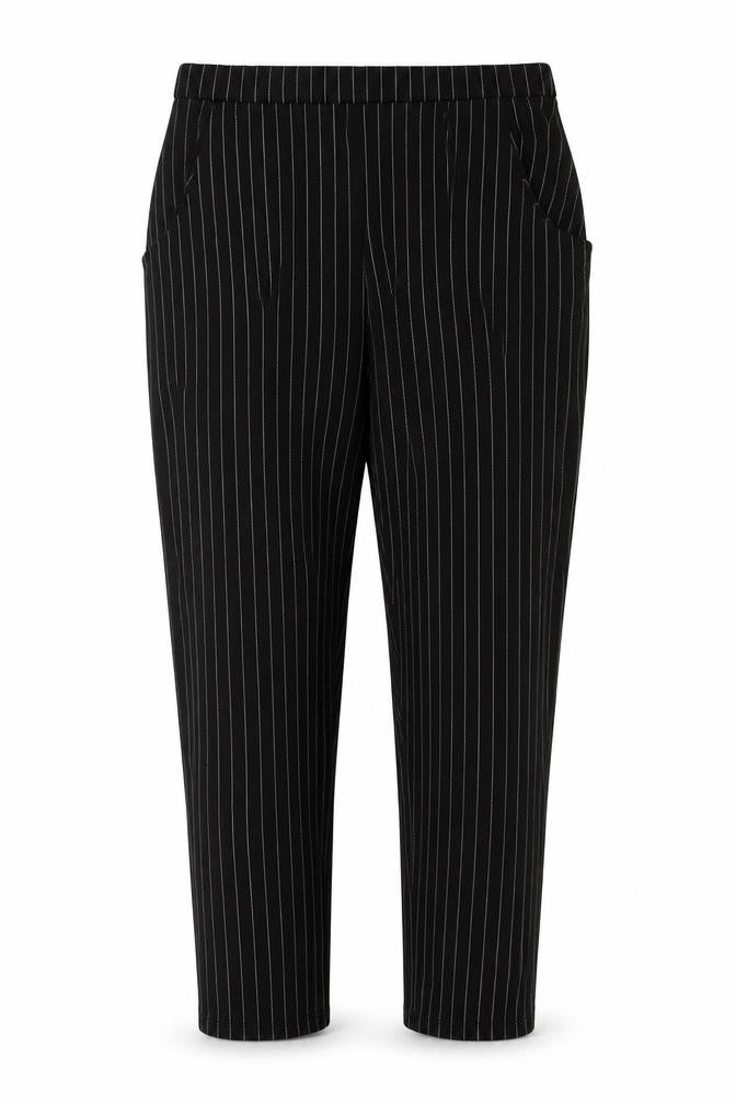 Womens UK Size 12 PRETTYLITTLETHING Regular Fit Business Casual Black Trousers