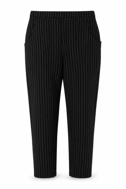 Womens UK Size 12 PRETTYLITTLETHING Regular Fit Business Casual Black Trousers