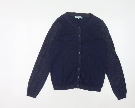 Womens UK Size S Dickins & Jones Blue Cardigan Jumper