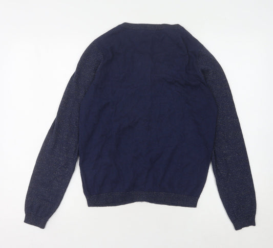 Womens UK Size S Dickins & Jones Blue Cardigan Jumper