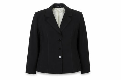 Front view of BHS Women’s Black Blazer, size UK 14, Classic Fit