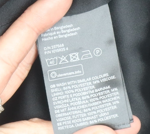 H&M Women's Black Long Blazer Size 14