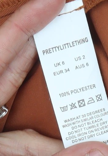 PrettyLittleThing Ladies Brown Blazer UK 6