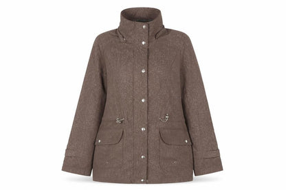 Womens UK Size 10 Avenue Brown Basic Jacket