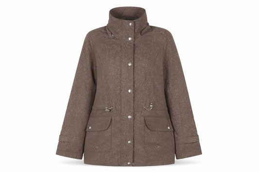Womens UK Size 10 Avenue Brown Basic Jacket
