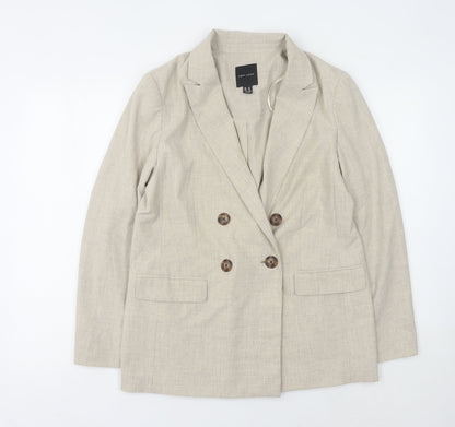 New Look Women's Beige Blazer, Size 10, Regular Fit