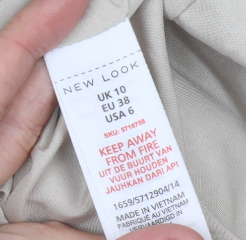 New Look Women's Beige Blazer, Size 10, Regular Fit