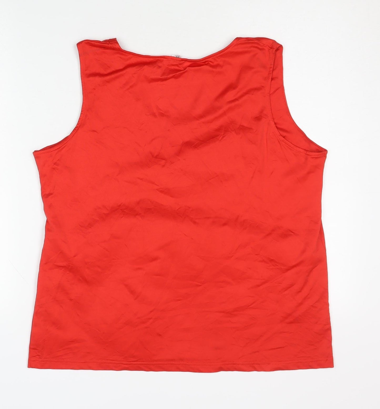 UpFashion Women's Red Tank Top, Size 18, Scoop Neck