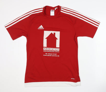 Adidas Men's Red Football Jersey Size S