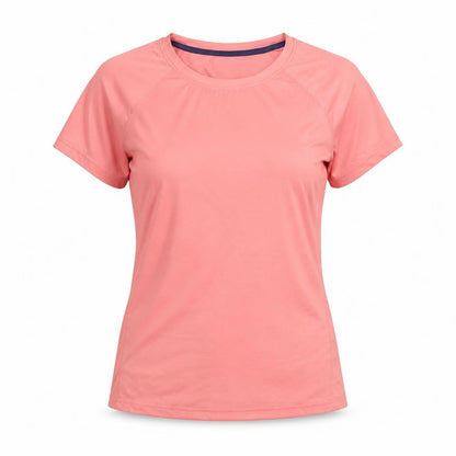 X-Cite Women's Pink M Basic T-Shirt for Gym