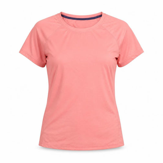 X-Cite Women's Pink M Basic T-Shirt for Gym