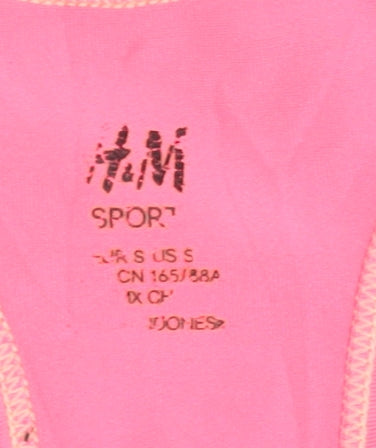 H&M Women's Pink Tank Top, Size S, Sleeveless Activewear