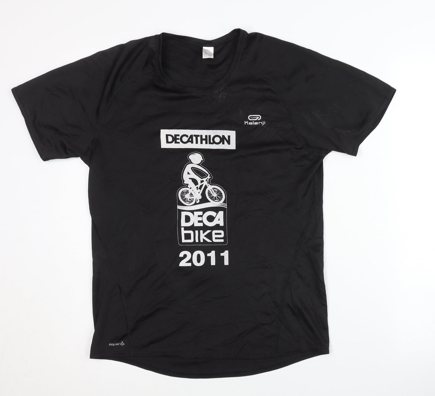 Decathlon Unisex Black Cycling T-Shirt M
