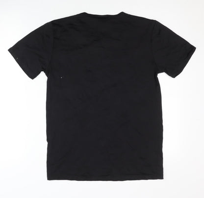 Enrico Mori Men's Black T-Shirt, Medium, Basic Style