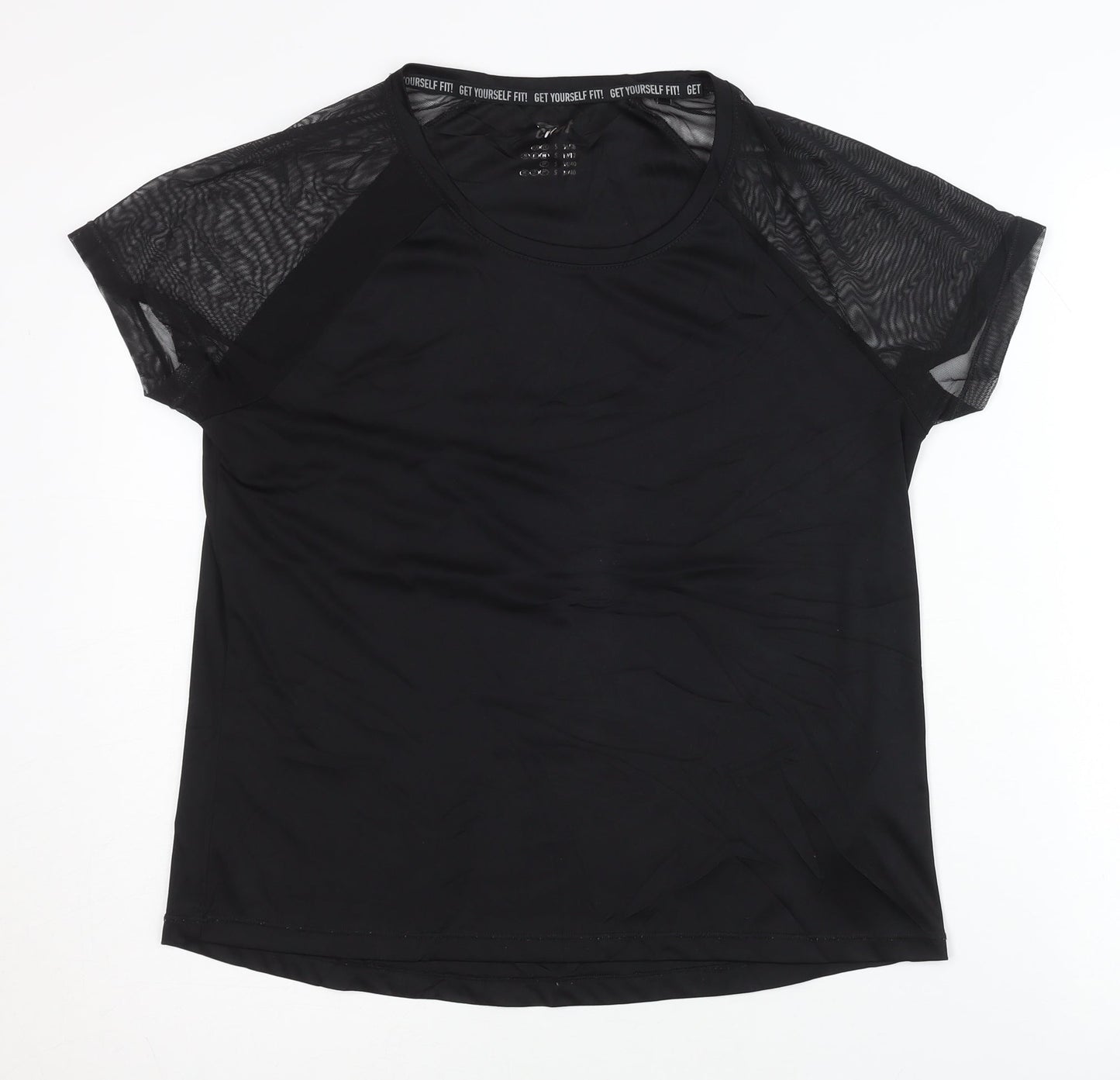 Crivit Women's Black Gym T-Shirt Size 10