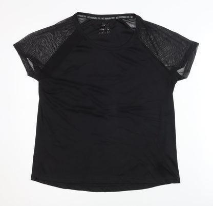 Crivit Women's Black Gym T-Shirt Size 10