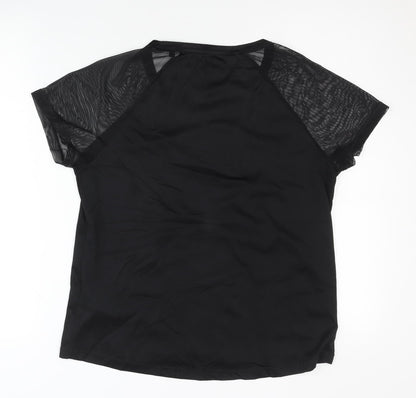 Crivit Women's Black Gym T-Shirt Size 10