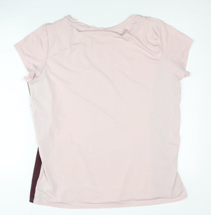 Work It Women's Pink Activewear T-Shirt Size 16 Sporty