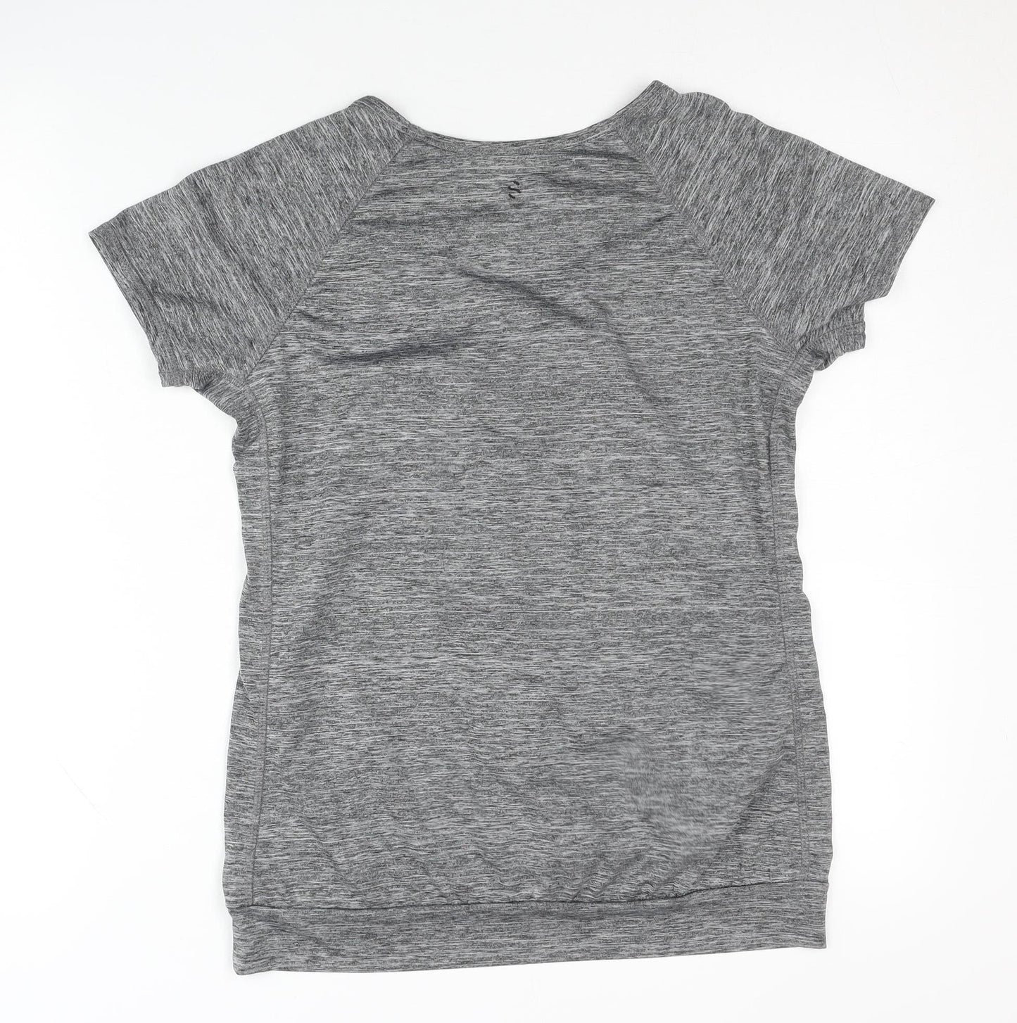 H&M Women's Grey T-Shirt S Basic Activewear