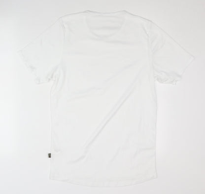 TCM Men's White Crew Neck T-Shirt, L, Breathable