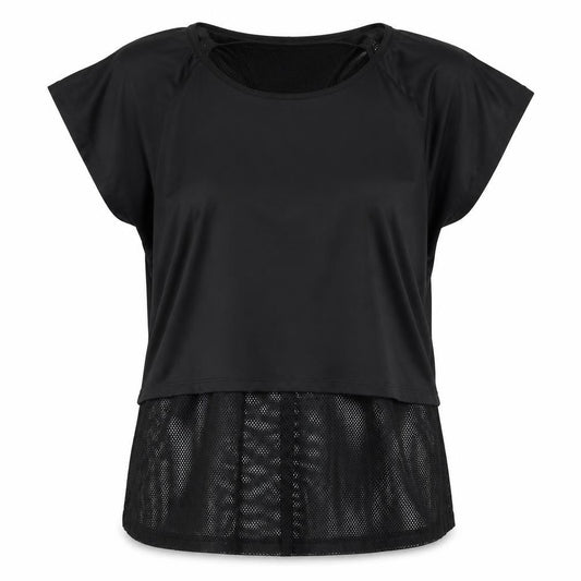 Ergee Women's Black Relaxed Pullover T-Shirt - Size 2XL