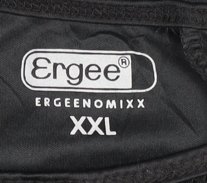Ergee Women's Black Relaxed Pullover T-Shirt - Size 2XL