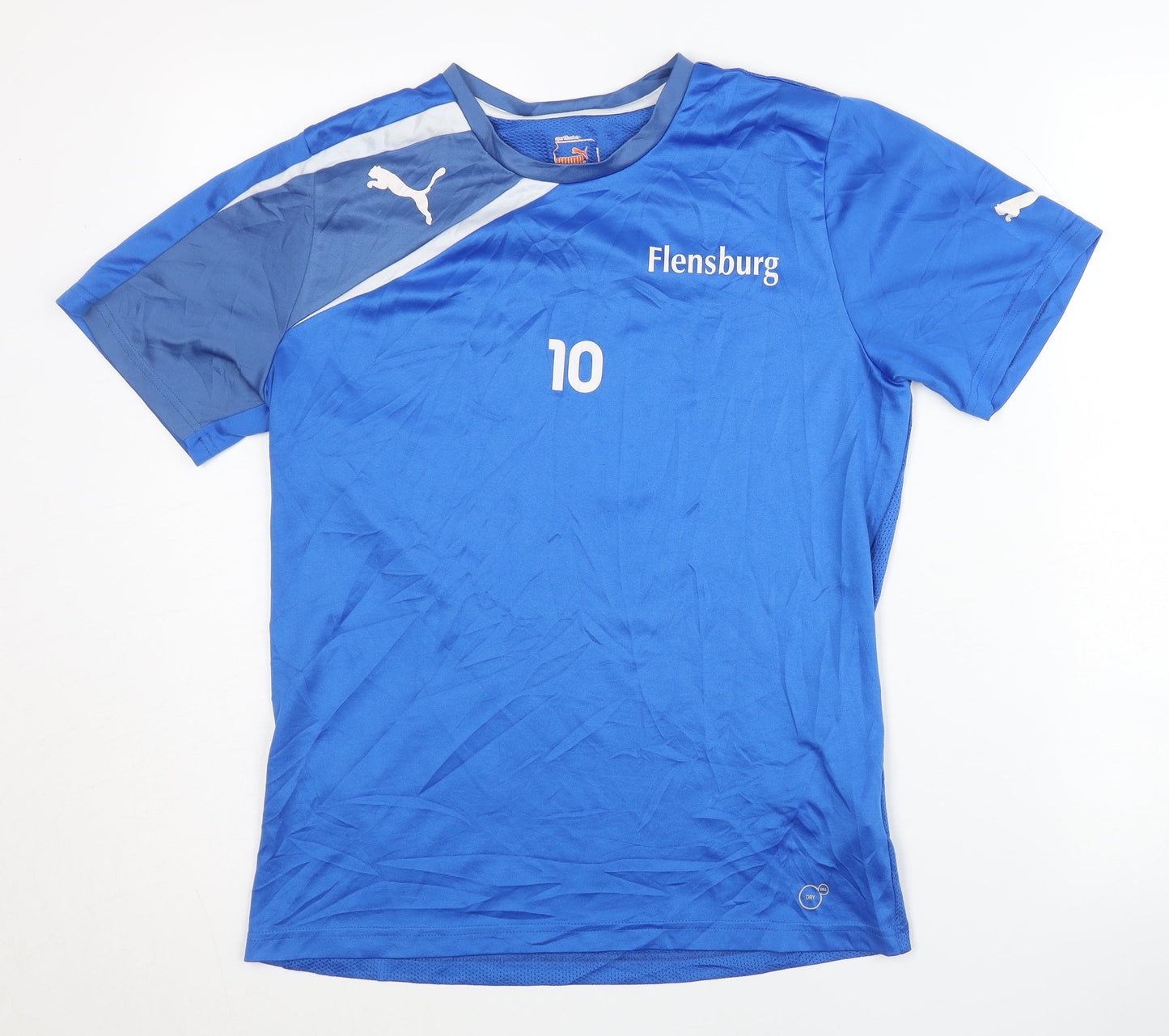 Puma Men's Blue Jersey T-Shirt Size S - Gym & Training