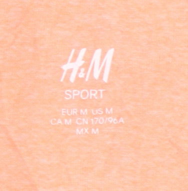 H&M Sport Women’s Orange T-Shirt Size 12