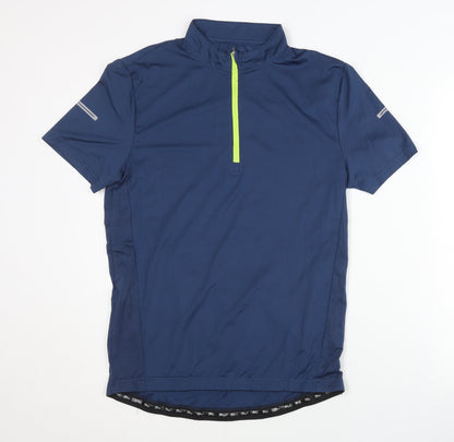 Crivit Men's Blue Cycling Tee M Athletic Quick Dry