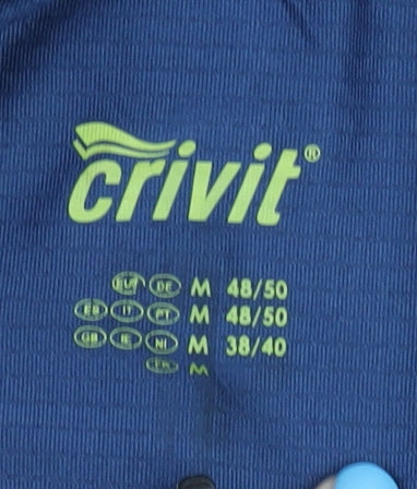 Crivit Men's Blue Cycling Tee M Athletic Quick Dry