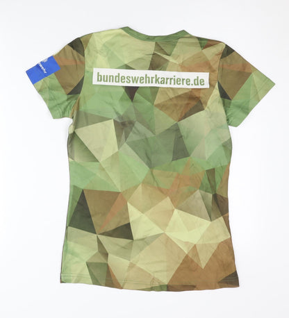 Peppex Sports Unisex Green Camouflage T-Shirt S