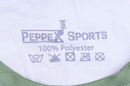 Peppex Sports Unisex Green Camouflage T-Shirt S