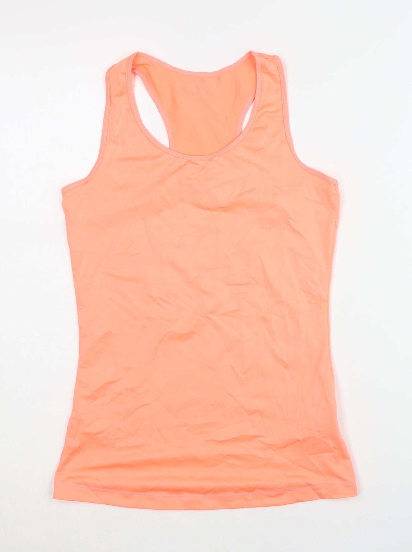 Women's Orange Racerback Tank Top, Sleeveless Activewear