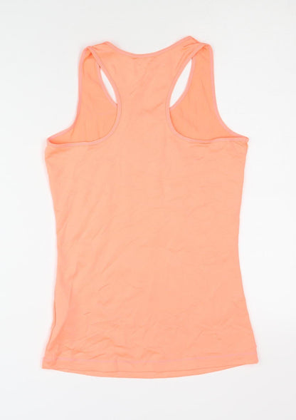 Women's Orange Racerback Tank Top, Sleeveless Activewear