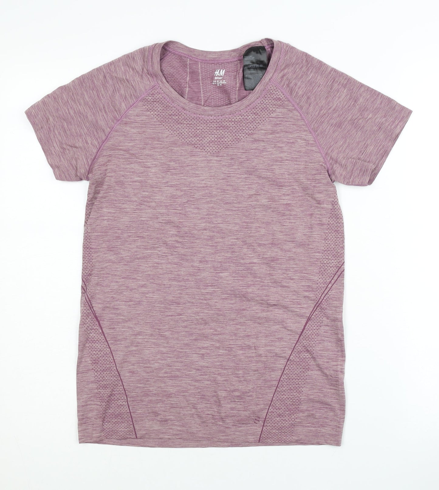 H&M Women's Purple Athletic T-Shirt, M, Sporty Performance