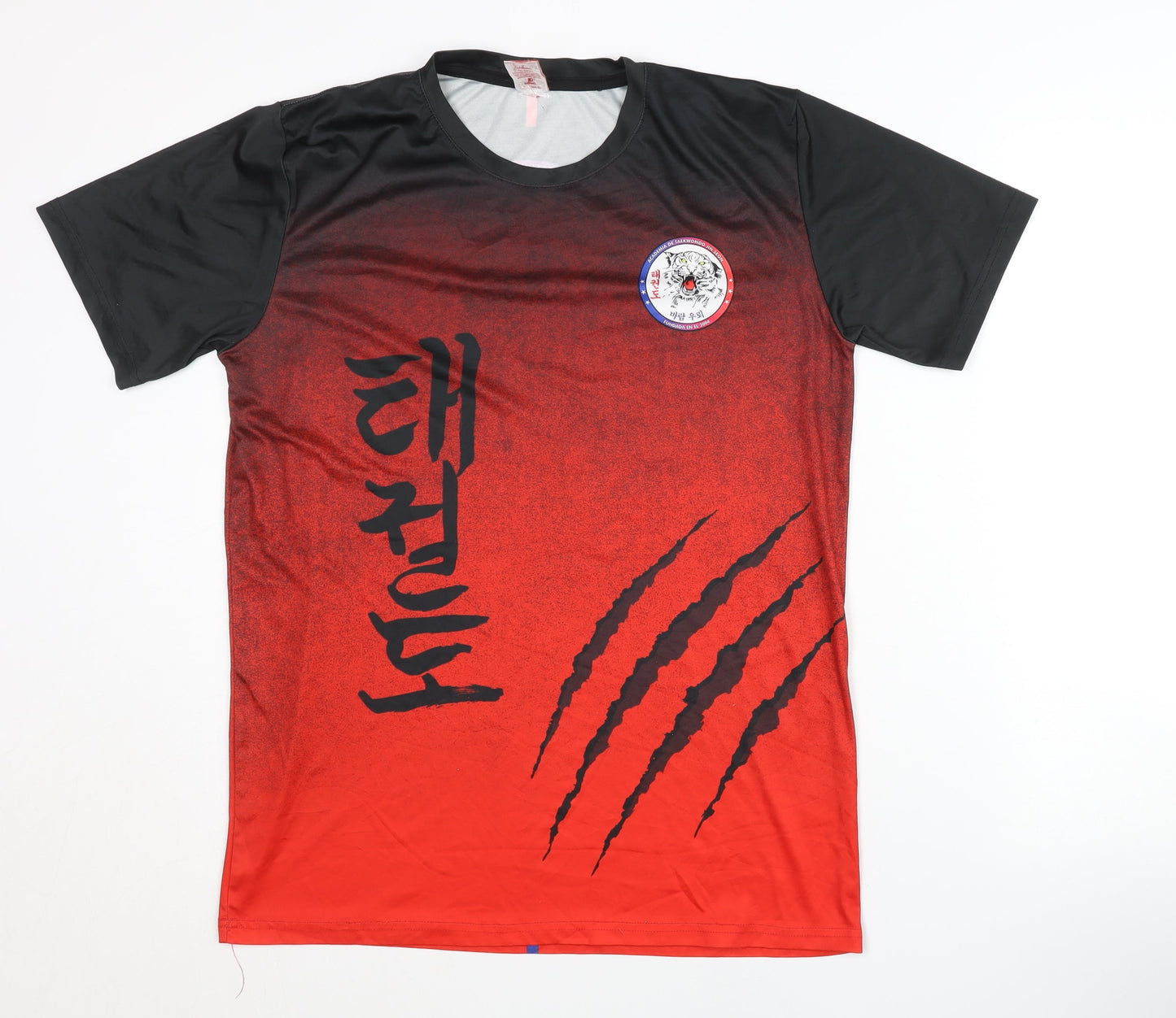 Sublim Art Men's Red Black Graphic Print Jersey T-Shirt