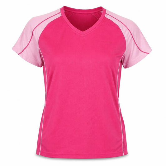 Women's Pink V-Neck Athletic T-Shirt