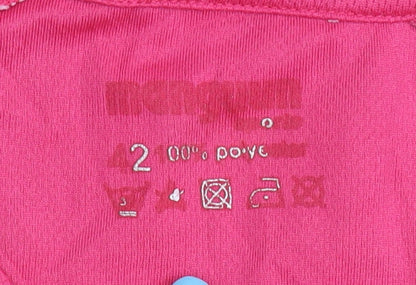 Women's Pink V-Neck Athletic T-Shirt