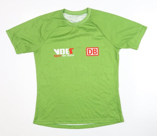 Berlin Unisex Green Graphic T-Shirt, Short Sleeve, Medium