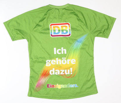 Berlin Unisex Green Graphic T-Shirt, Short Sleeve, Medium