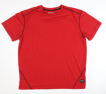 Blue Wear Men's Red T-Shirt, Size L, Basic Style