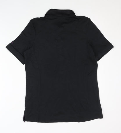 Crivit Women's Black Polo Activewear Top Size 14