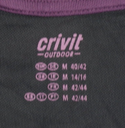 Crivit Women's Black Polo Activewear Top Size 14