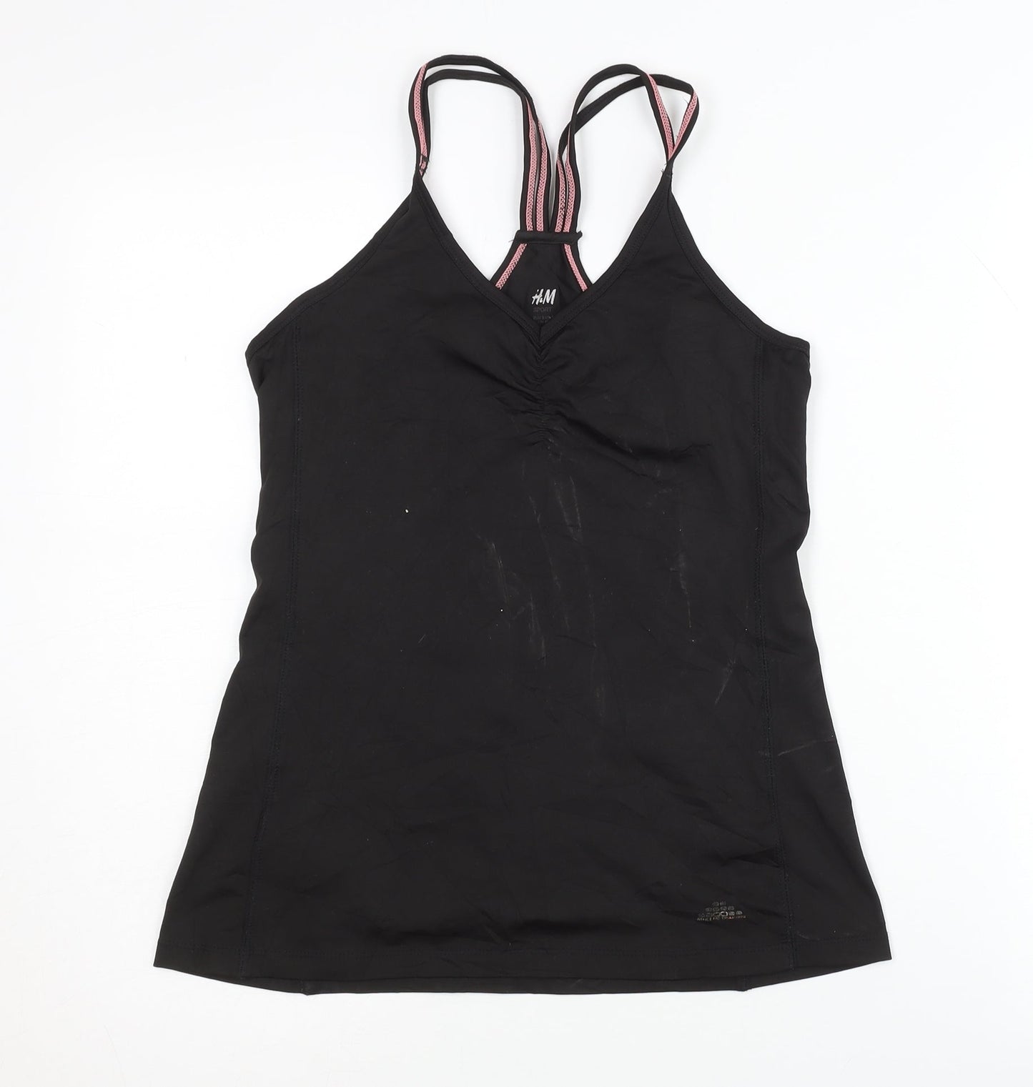 H&M Women's Black Slim Fit Sports Tank Top, Size S