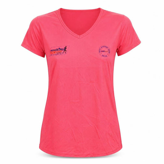 T10 Sports Women's Pink Running T-Shirt, Medium