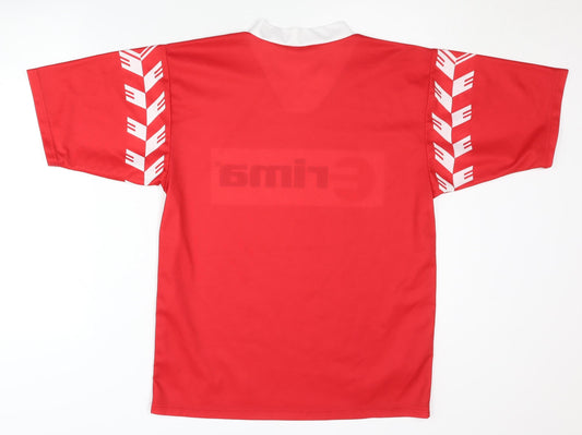 Erima Men's Red Jersey T-Shirt M for Gym