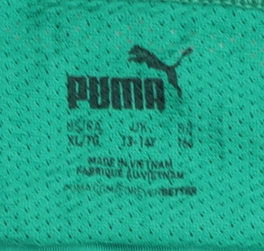 Puma Boys Green Football Jersey T-Shirt XL